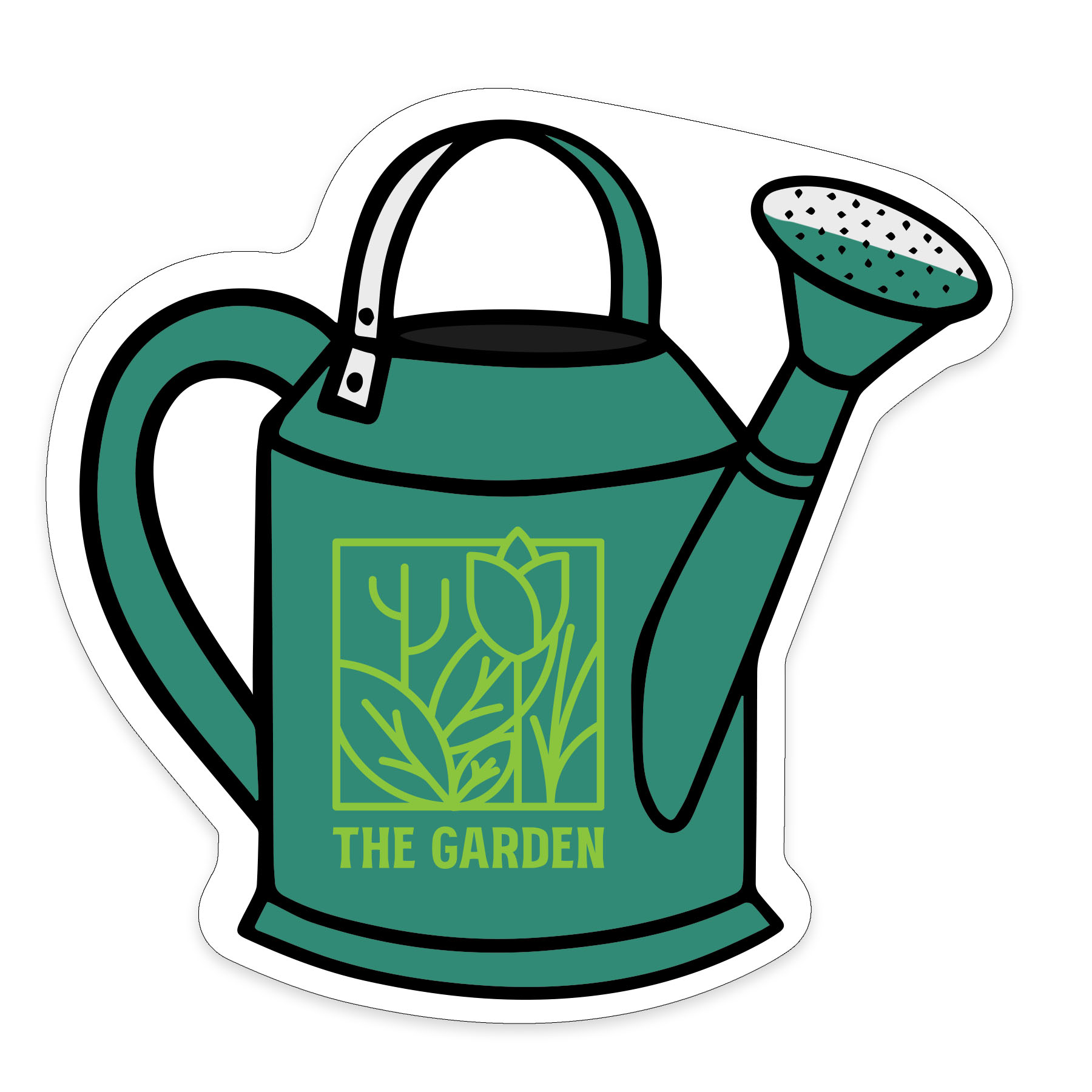 WATERCAN1-20    - Watering Can Shaped NoteKeeper™ Magnet 20 Mil                    
